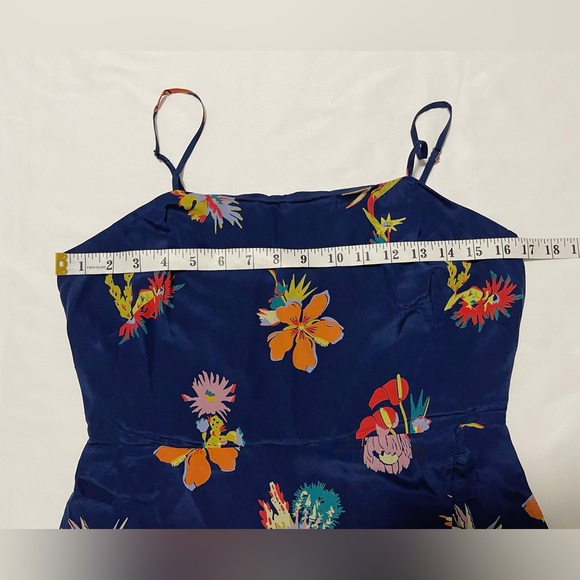 Madewell Silk Ruffle-Wrap Cami Dress in Bird of Paradise - Picture 13 of 16